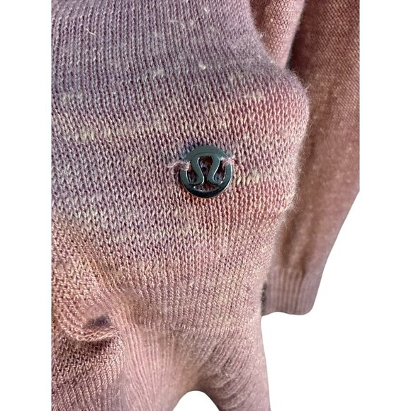 Lululemon Calm and Collected Wrap Womens Size M Heathered Vintage Mauve EUC - Picture 4 of 7